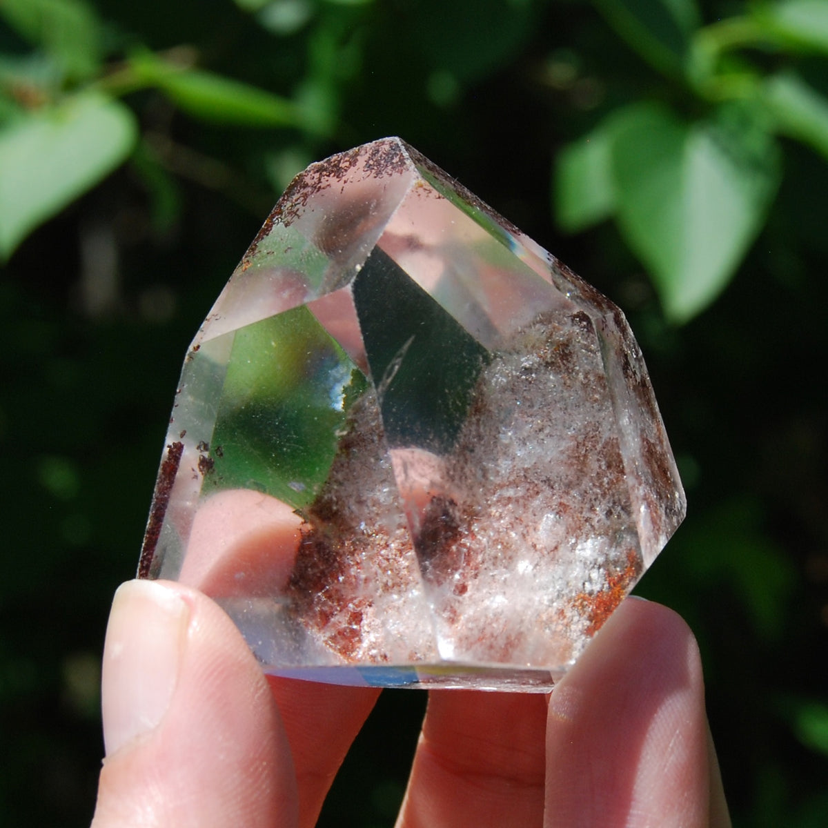 Red Lodolite Garden Quartz Crystal Freeform, Scenic Shamanic Dreamstone Landscape Quartz, Brazil