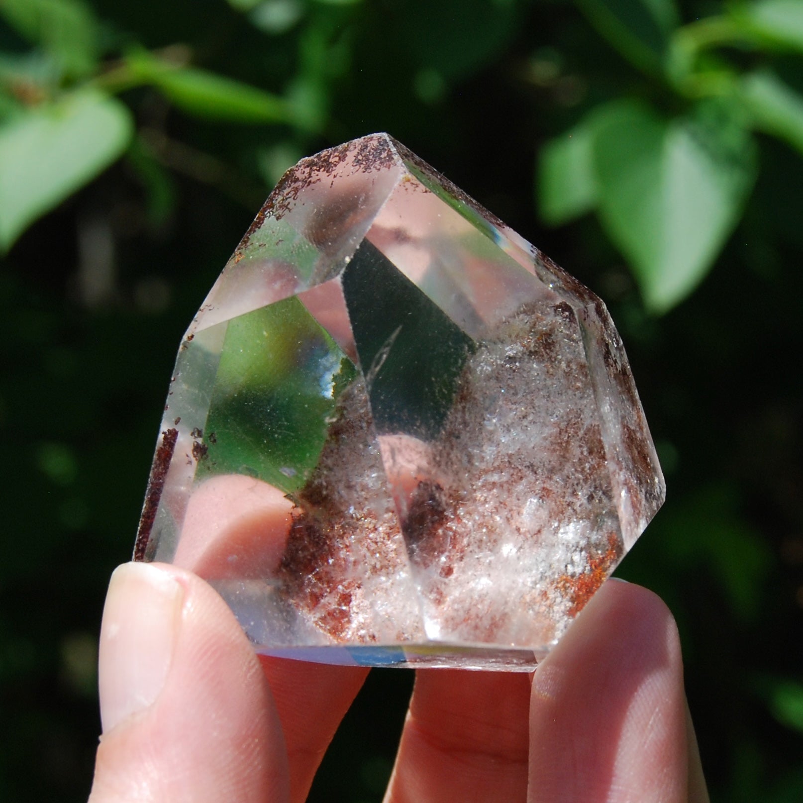 Red Lodolite Garden Quartz Crystal Freeform, Scenic Shamanic Dreamstone Landscape Quartz, Brazil