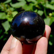 Load image into Gallery viewer, RARE PURPLE Covellite Pyrite Crystal Sphere, Peru
