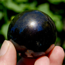 Load image into Gallery viewer, PURPLE Covellite Pyrite Crystal Sphere, Peru
