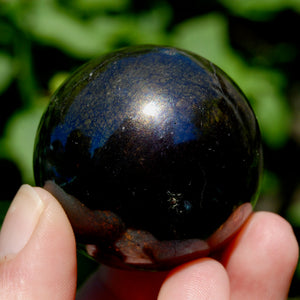 PURPLE Covellite Pyrite Crystal Sphere, Peru