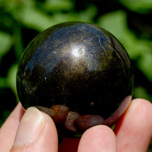 Load image into Gallery viewer, PURPLE Covellite Pyrite Crystal Sphere, Peru
