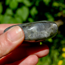 Load image into Gallery viewer, Purple Labradorite Crystal Palm Stone
