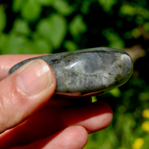 Purple Labradorite Crystal Palm Stone