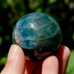 Blue Fluorite Crystal Sphere