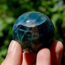 Load image into Gallery viewer, Blue Fluorite Crystal Sphere
