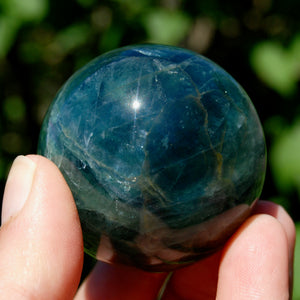 Blue Fluorite Crystal Sphere