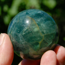 Load image into Gallery viewer, Blue Fluorite Crystal Sphere
