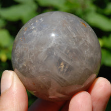 Load image into Gallery viewer, Blue Rose Quartz x Golden Healer Crystal Sphere
