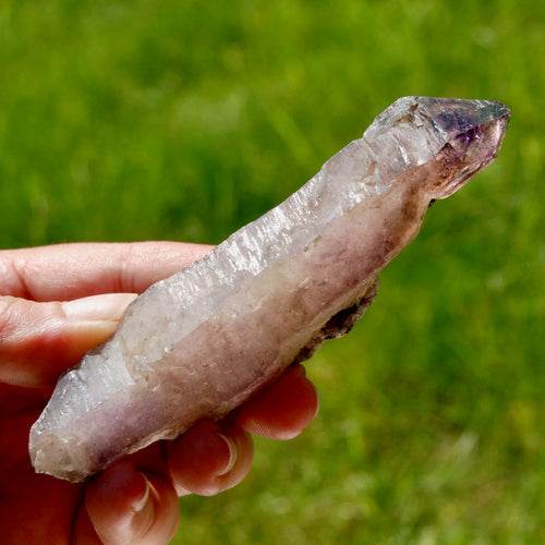 Smoky Phantom Elestial Amethyst Quartz Crystal Scepter