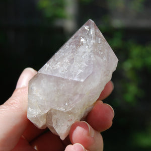 Elestial Fenster Amethyst Quartz Crystal Point, Mali 