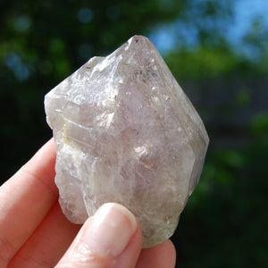 Elestial Fenster Amethyst Quartz Crystal Point, Mali 