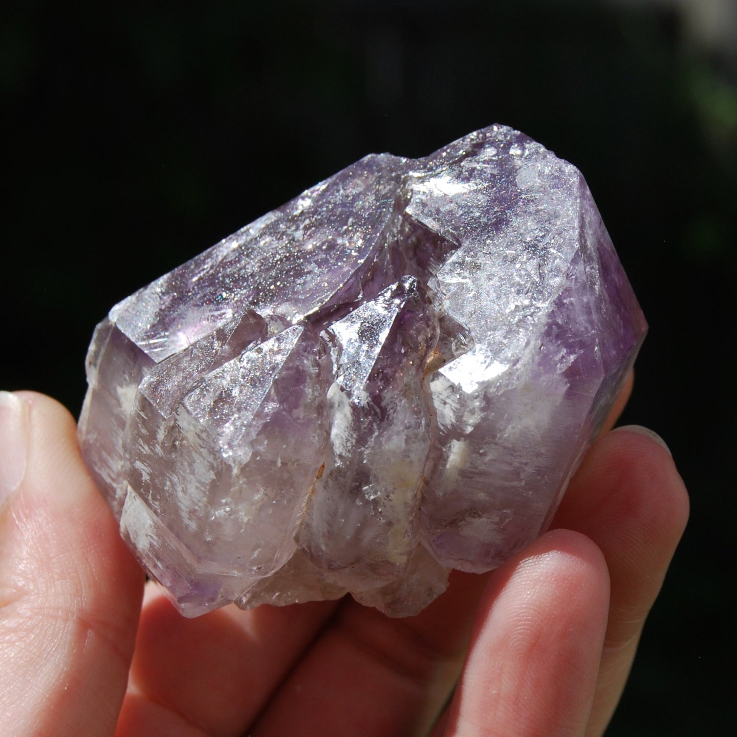 2.7in 161g DT ET Elestial Fenster Amethyst Quartz Crystal Cathedral, Mali wa10