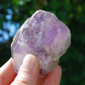 DT ET Tantric Twin Elestial Window Amethyst Quartz Crystal, Mali