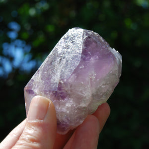 DT ET Tantric Twin Elestial Window Amethyst Quartz Crystal, Mali