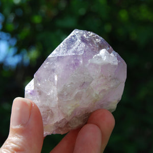 DT ET Tantric Twin Elestial Window Amethyst Quartz Crystal, Mali