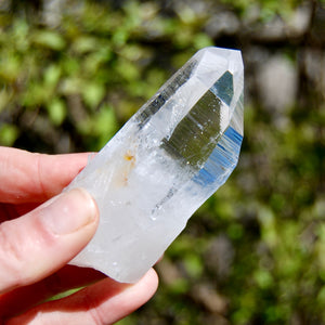 Yin Yang Lightning Strike Blades of Light Lemurian Crystal, Optical Quartz, Colombia