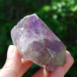 DT ET Tantric Twin Elestial Window Amethyst Quartz Crystal, Mali