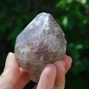 Tantric Twin Elestial Window Amethyst Quartz Crystal, Mali