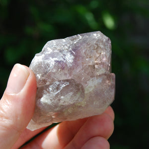 Tantric Twin Elestial Window Amethyst Quartz Crystal, Mali