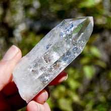 Load image into Gallery viewer, Isis Face Devic Temple Colombian Lemurian Quartz Crystal Inclusions Rainbows
