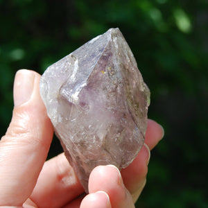 Tantric Twin Elestial Window Amethyst Quartz Crystal, Mali