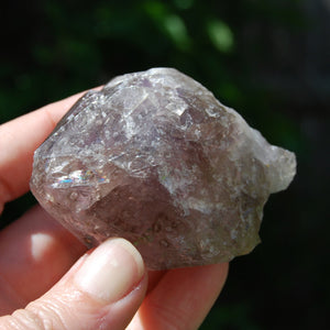 Tantric Twin Elestial Window Amethyst Quartz Crystal, Mali