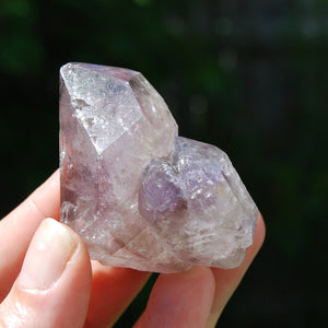 DT ET Tantric Twin Elestial Window Amethyst Quartz Crystal, Mali