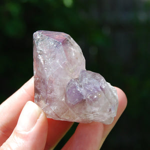 DT ET Tantric Twin Elestial Window Amethyst Quartz Crystal, Mali