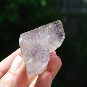 DT ET Tantric Twin Elestial Window Amethyst Quartz Crystal, Mali