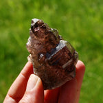 Smoky Amethyst Quartz Crystal Self Standing Elestial