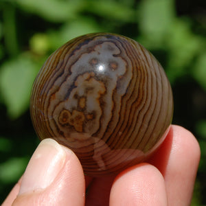 Sardonyx Banded Agate Crystal Sphere