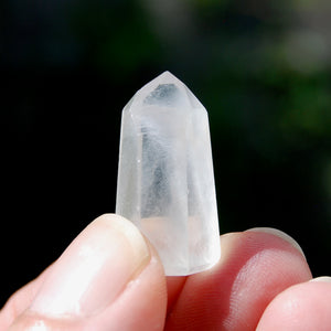 Channeler White Amphibole Quartz Crystal Tower