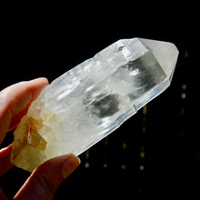 Load image into Gallery viewer, RARE Lightning Strike Isis Face Golden Sun Lemurian Seed Crystal, Yellow Sulfur Quartz Starbrary, Brazil
