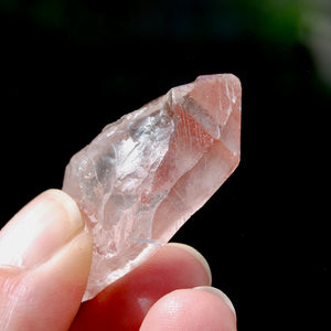 Pink Scarlet Temple Lemurian Seed Quartz Crystal