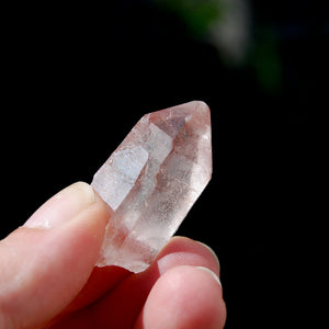 Pink Scarlet Temple Lemurian Seed Quartz Crystal