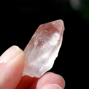 Pink Scarlet Temple Lemurian Seed Quartz Crystal