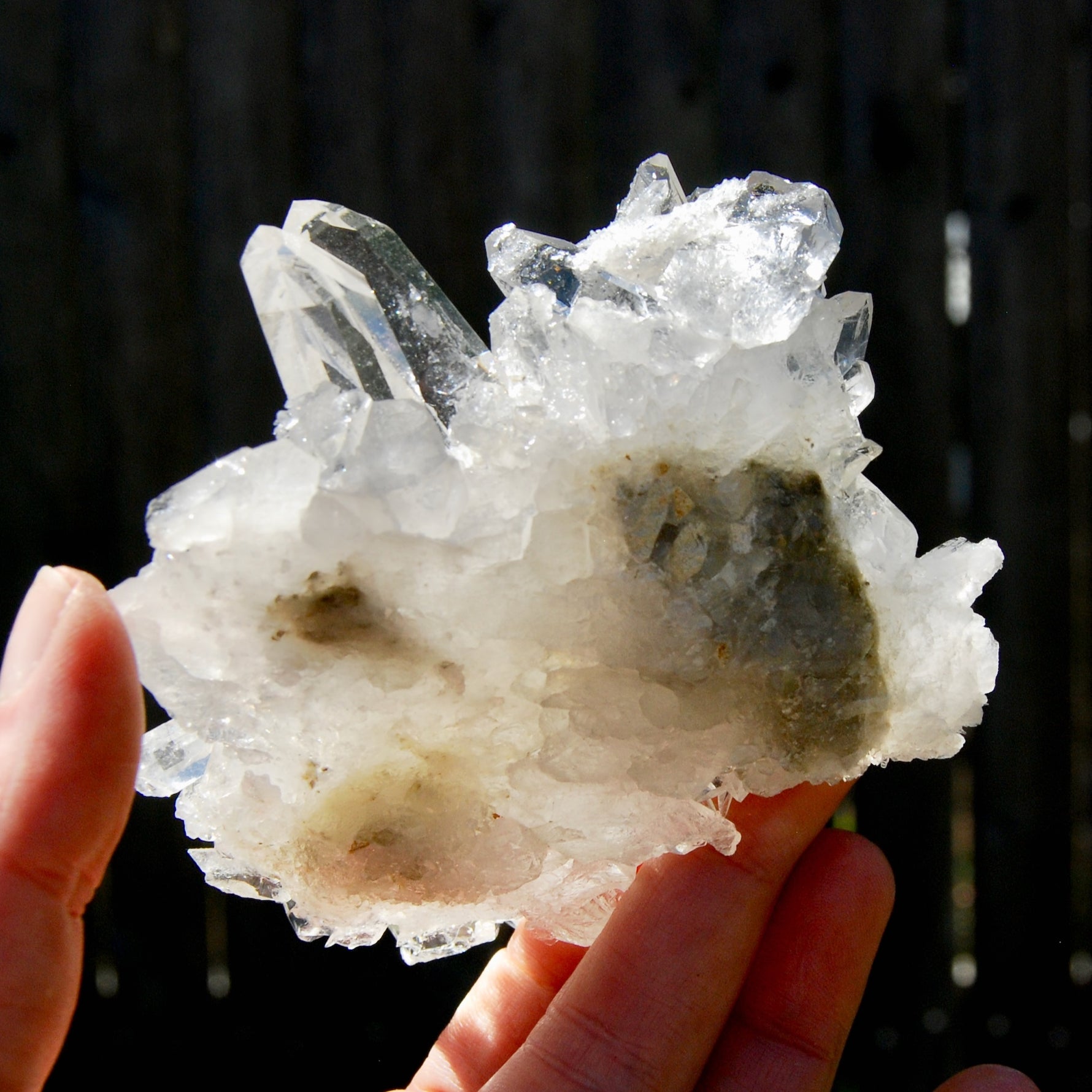 Cosmic Lemurian Silver Quartz Crystal Starburst Cluster DT Dow Channeler Starbrary, Brazil
