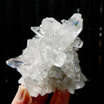 Cosmic Lemurian Silver Quartz Crystal Starburst Cluster DT Dow Channeler Starbrary, Brazil