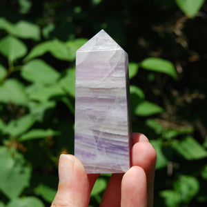 Lavender Fluorite Crystal Tower