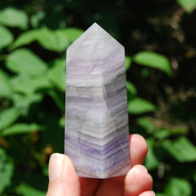 Load image into Gallery viewer, Lavender Fluorite Crystal Tower
