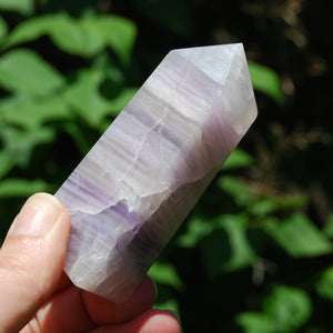 Lavender Fluorite Crystal Tower