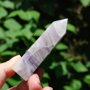 Lavender Fluorite Crystal Tower