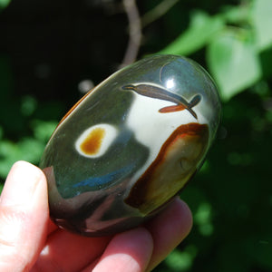 Polychrome Jasper Crystal Palm Stone