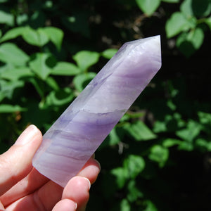 Lavender Fluorite Crystal Tower