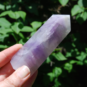 Lavender Fluorite Crystal Tower