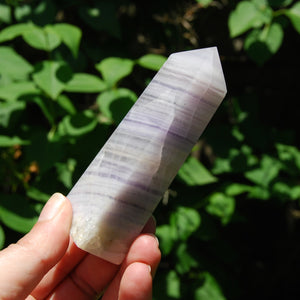 Lavender Fluorite Crystal Tower