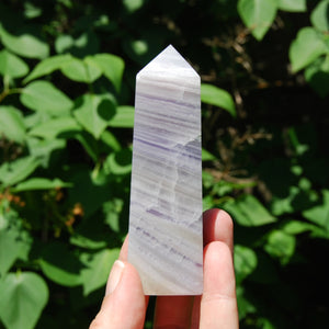 Lavender Fluorite Crystal Tower