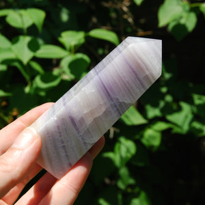 Lavender Fluorite Crystal Tower