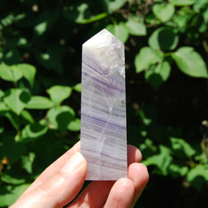 Lavender Fluorite Crystal Tower